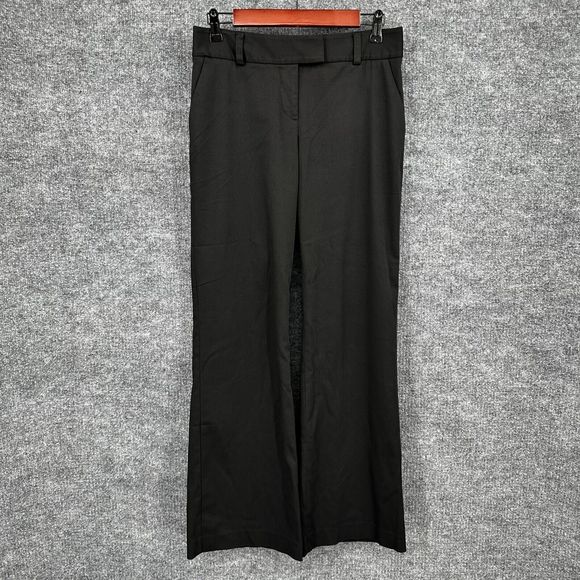 Express Pants - Vtg Express Pants Womens 4 Black Wide‎ Leg Flare Y2K Dress Pants Career FLAW